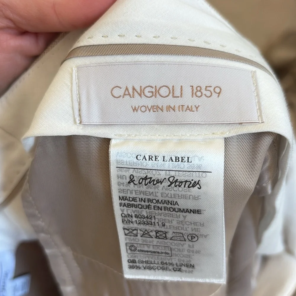 Tan Pinstripe vest and pants - Picture 5 of 6